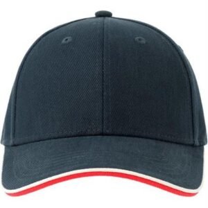 Contrast Trim Curved Brim Baseball Cap